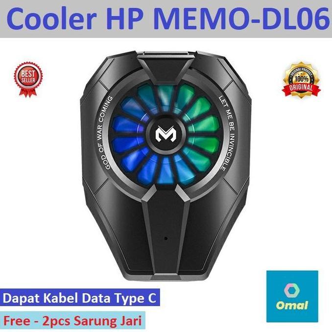 Memo DL-06 Fun Cooler Fan Cooling Radiator HP Pendingin DL06 Peltier Handphone Kipas