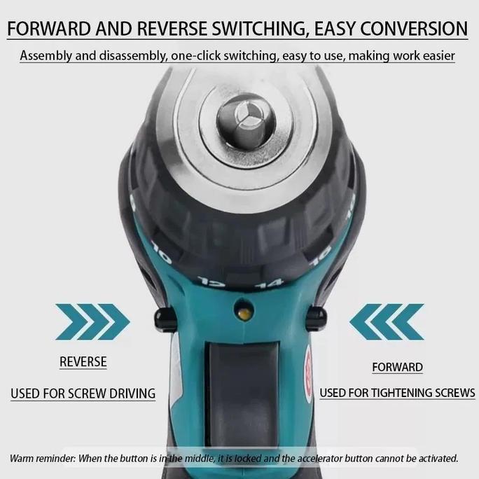 Promo Rig Bor Listrik Pengisi Daya Isi Ulang 12V Set Bor Listrik Tanpa Kabel Mata Bor / Bor Listrik 