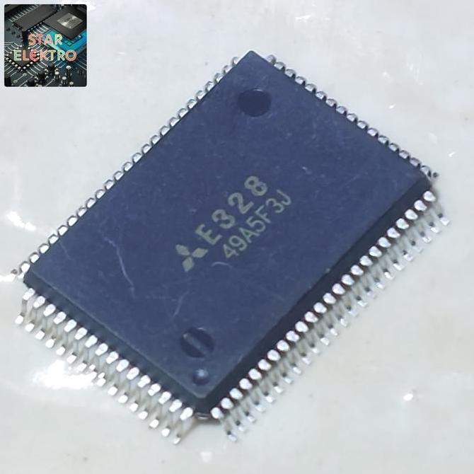 E328 QFP-80 MITSUBISHI IC DRIVER CHIP COMPUTER IGNITION MOBIL CAR 328 AUTO ECU SE27