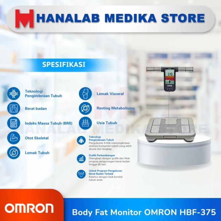 BEST DEALS KARADA SCAN BODY COMPOSITION MONITOR OMRON HBF-375 / TIMBANGAN DIGITAL OMRON HBF-375 / OM