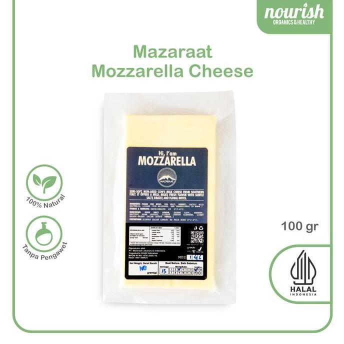 Leite - Mazaraat Mozarella Grass Fed Cheese (Keju Mozarella) 100 Gr