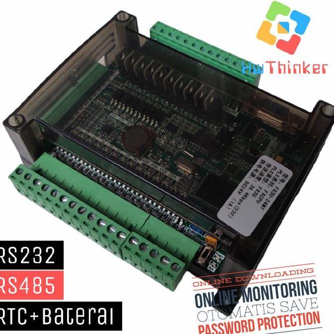 PLC INDUSTRIAL CONTROL BOARD FX3U-24MT FX3U24MT RS232 RS485