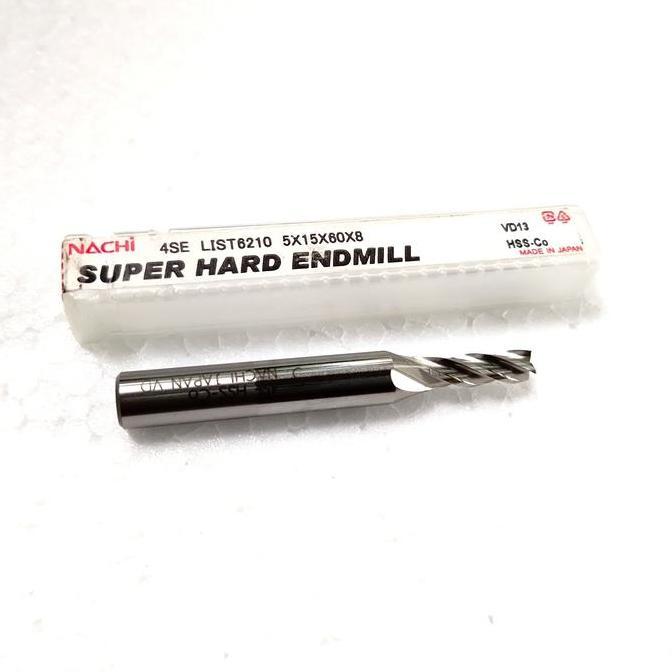 ENDMILL NACHI DIAMTER 5 MM HSS-CO FLUTE 4 SHANK 8 NACHI ENMIL 5MM. PROMO