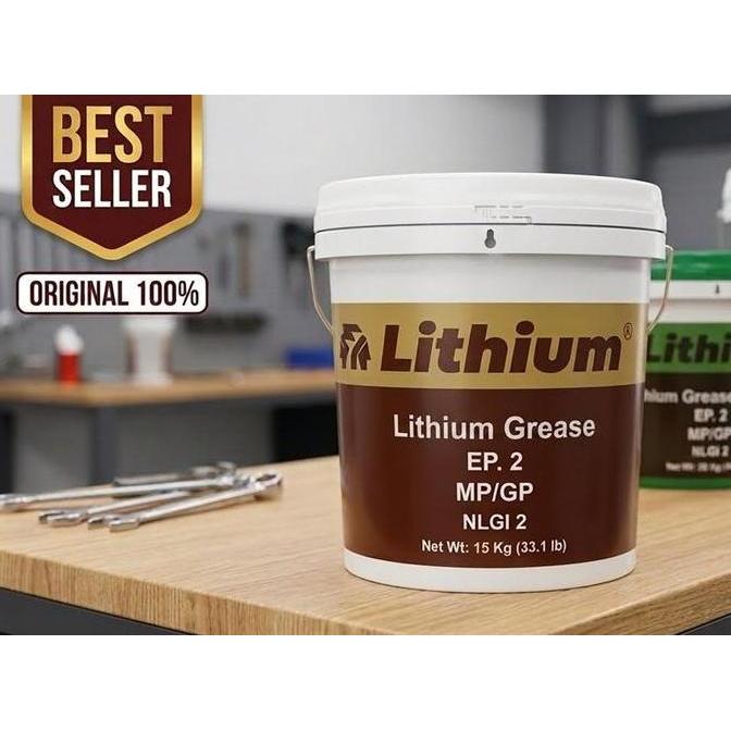 TERMURAH - Lithium EP2 Grease PAIL 15KG Gemuk lithium EP 2 Hitemp Kuning