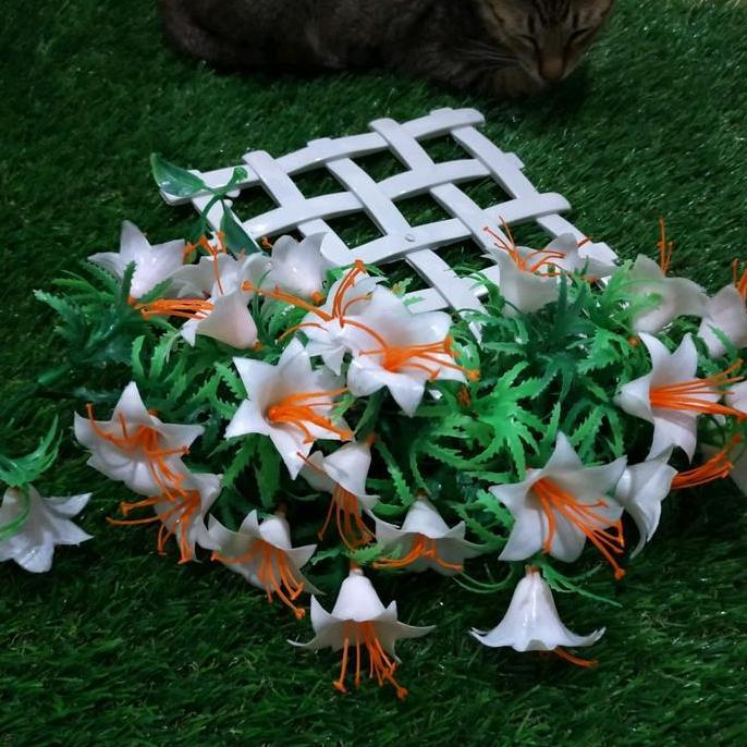 Decorao - Bunga Rambat Dinding/Bunga Rambat Plastik/Tanaman Hias Plastik Dekorasi Pot