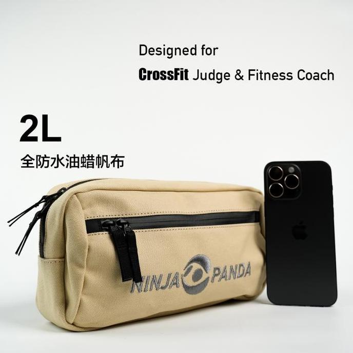 NINJA PANDA Waist Bag CrossFit NOBULL, Running Hiking Sports Waterproof Waxed Canvas ROGUE, ELEIKO T