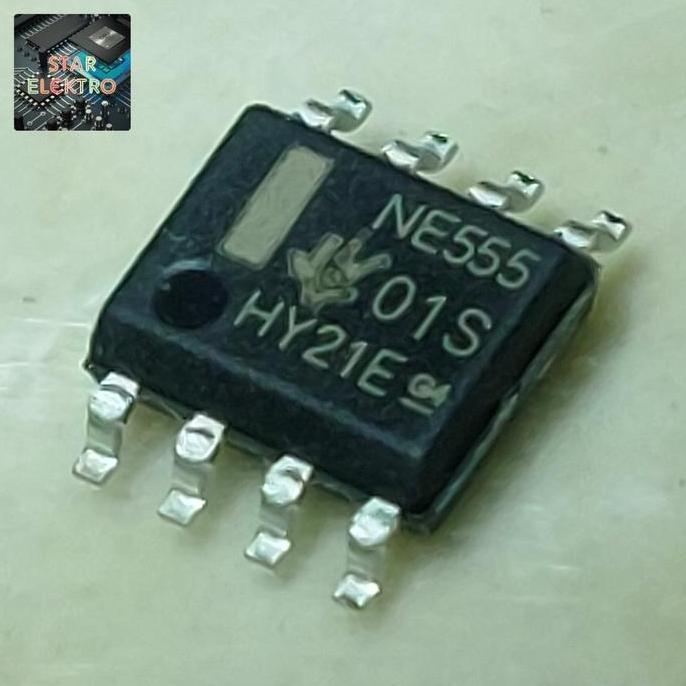 NE555 SMD SOP-8 NE 555 NE555D IC NE555DR MODUL TIMER PRECISION 4.5V SE27