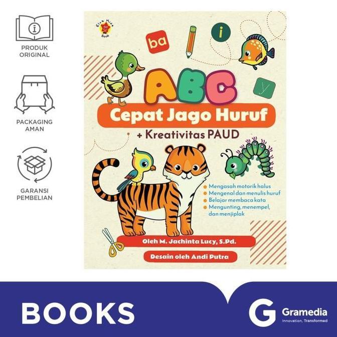 BUKU ABC CEPAT JAGO HURUF + KREATIVITAS PAUD MURAH