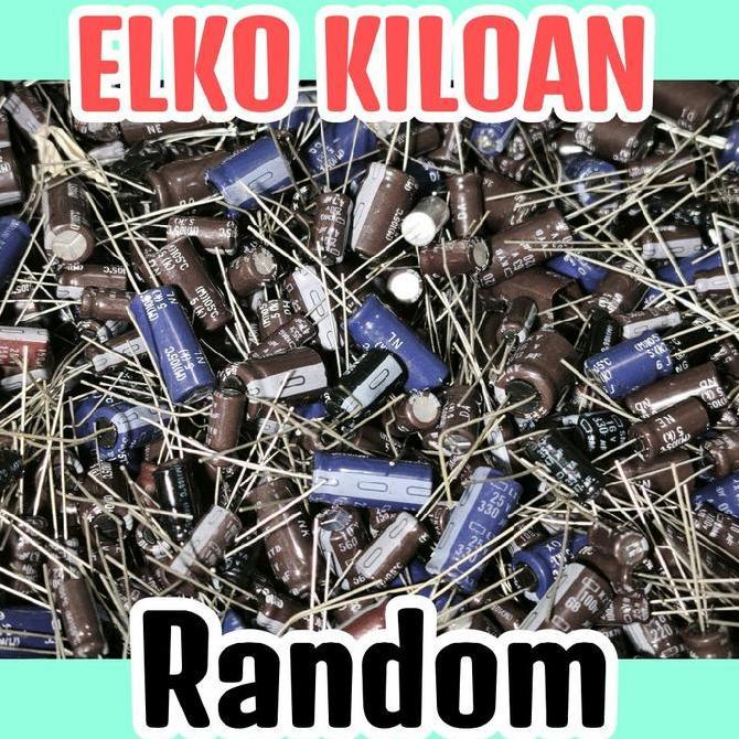 ELKO CAPASITOR ELCO KAPASITOR ORIGINAL KILOAN VALUE RANDOM ORIGINAL READY