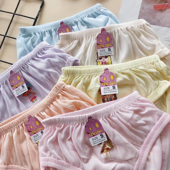 DB270 - 1 Lusin CD Celana Dalam Anak Perempuan Sempak Anak Cewek