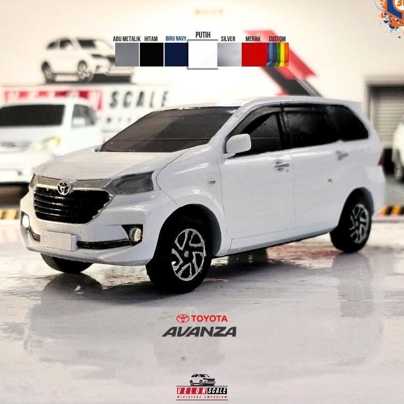Diecast Toyota Avanza Tipe G Skala 1:43 Miniatur Avanza, Replika Avanza Bisa Custom Plat&Cat