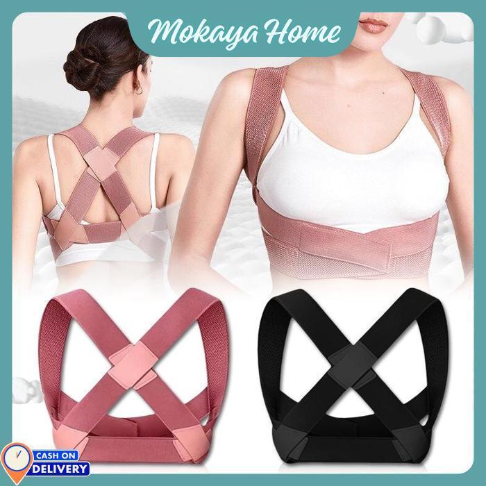 Mokaya Home - Anti Bungkuk Sabuk Bahu / Alat Penyangga Punggung / Alat Penegak Punggung Bungkuk
