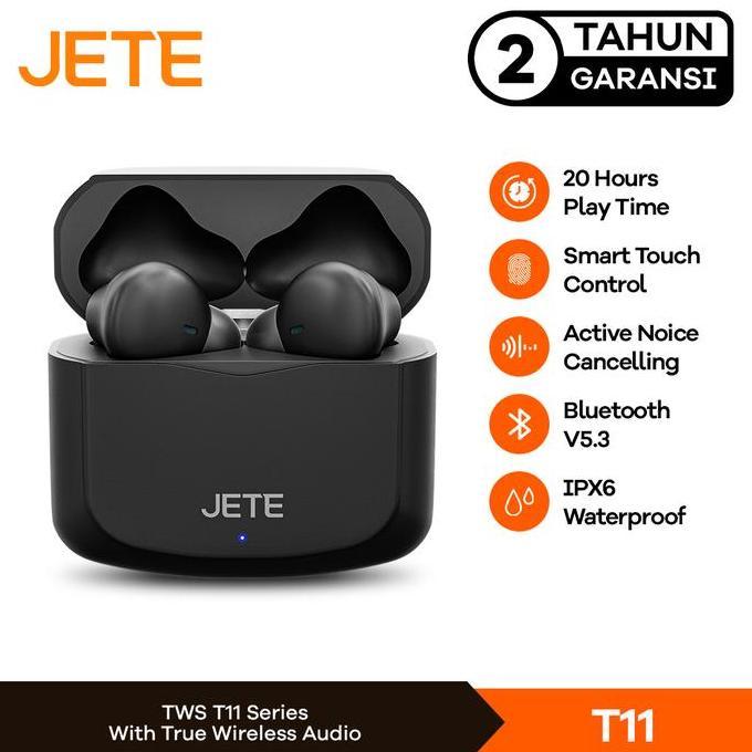 TWS EARBUDS HEADSET BLUETOOTH JETE T11 - GARANSI 2 TAHUN MURAH