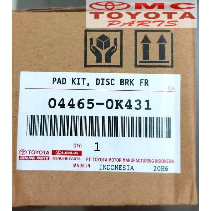 Brake Pad Kampas Rem Depan Innova Reborn 04465-0K431