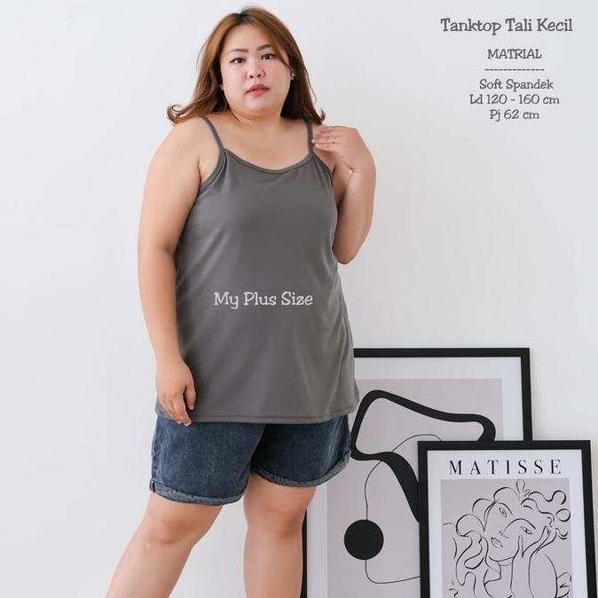Tanktop Inner Super Jumbo Wanita, Ld 120-150 cm