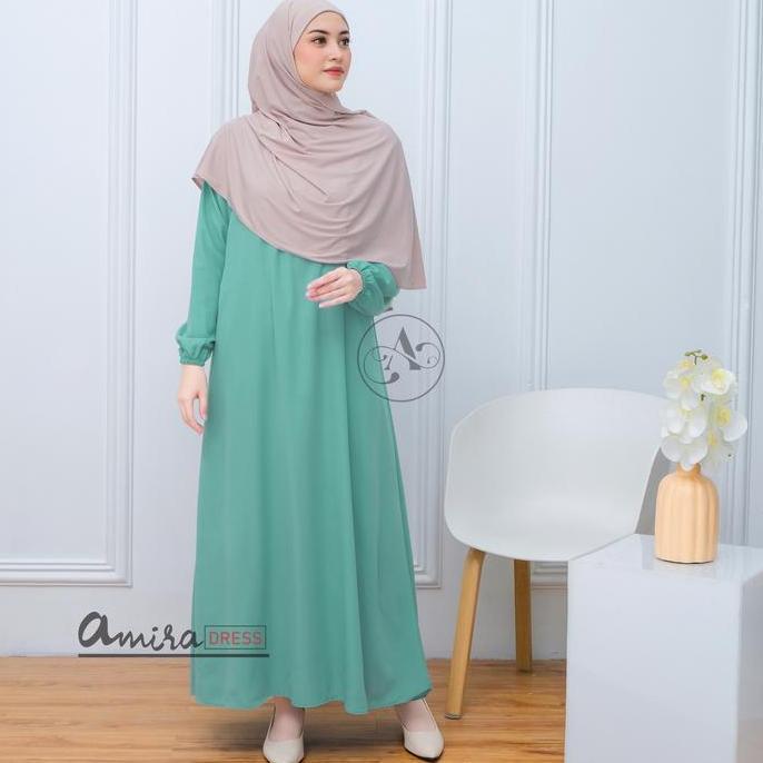 Basic Abaya Polos Wanita Turkey Muslim Syari Dewasa Dress Lebaran kekinian Wool Peach Premium Ukuran