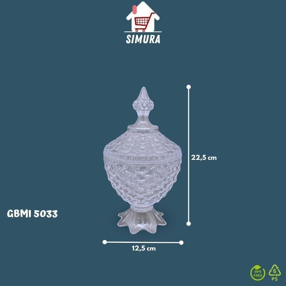 New 3Pcs Toples Kacang | Toples Kristal | Toples Lebaran | Toples Bening | Toples Lebaran ( Gbmi 503