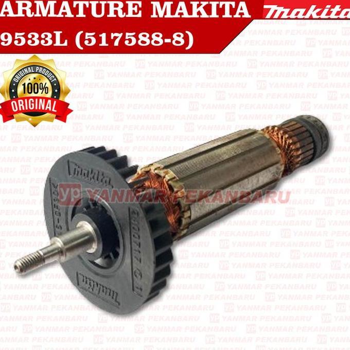9533L Armature Angker Rotor 517588-8 Makita Original Asli