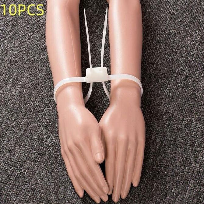 SAMRUAY 10PCS/SET Borgol Plastik /Cable Ties Plastik /Borgol Tangan Plastik Sekali Pakai/Borgol Poli