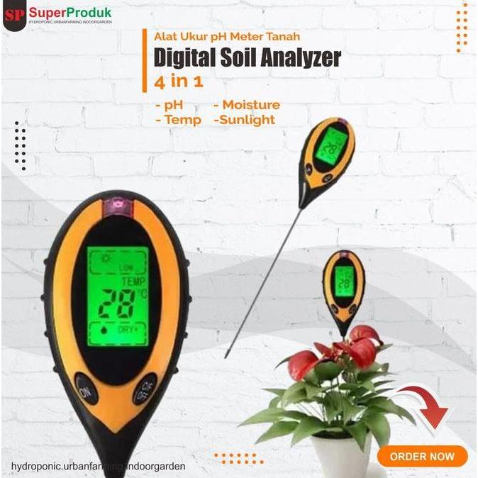 Digital Soil Ph Meter 4 In 1 / Soil Tester/Soil Analyzer