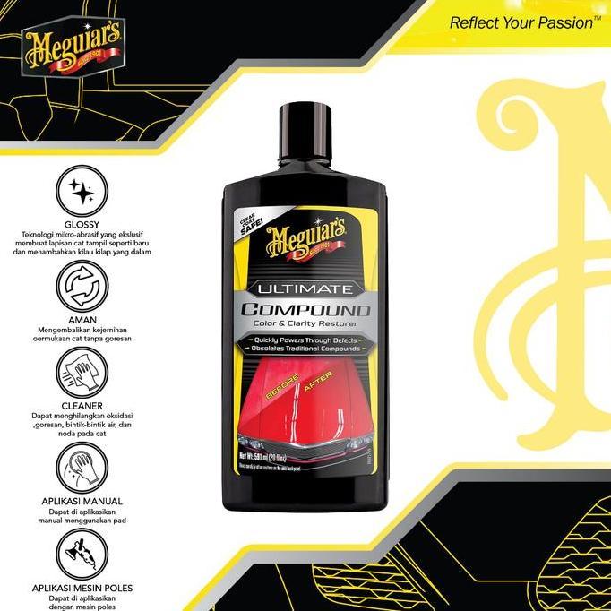 Termurah Meguiar'S G17216 Ultimate Compound 450Ml Penghilang Baret Swirl Oksidasi Goresan Noda Jamur
