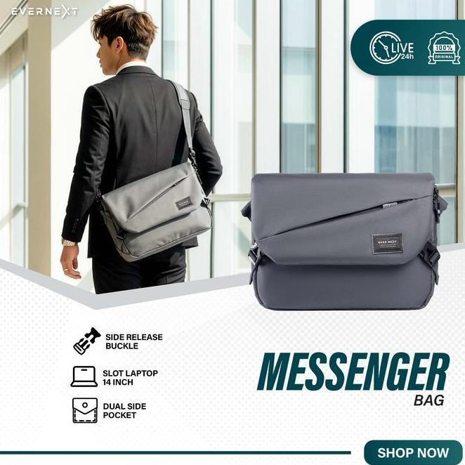 Evernext Messenger Bag Pria Tas Selempang Pria Tas Selempang Laptop