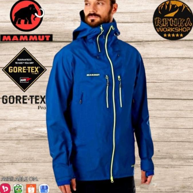VIRALL MAMMUT ALVIER HS HOODED GTX PRO JACKET - ULTRAMARINE BLUE //