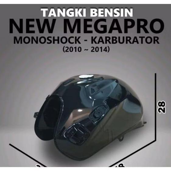 Promo TANGKI BENSIN MEGAPRO NEW MONOSHOCK - TENGKI BENSIN MOTOR MEGAPRO MONOSHOCK CARBURATOR 2010 20