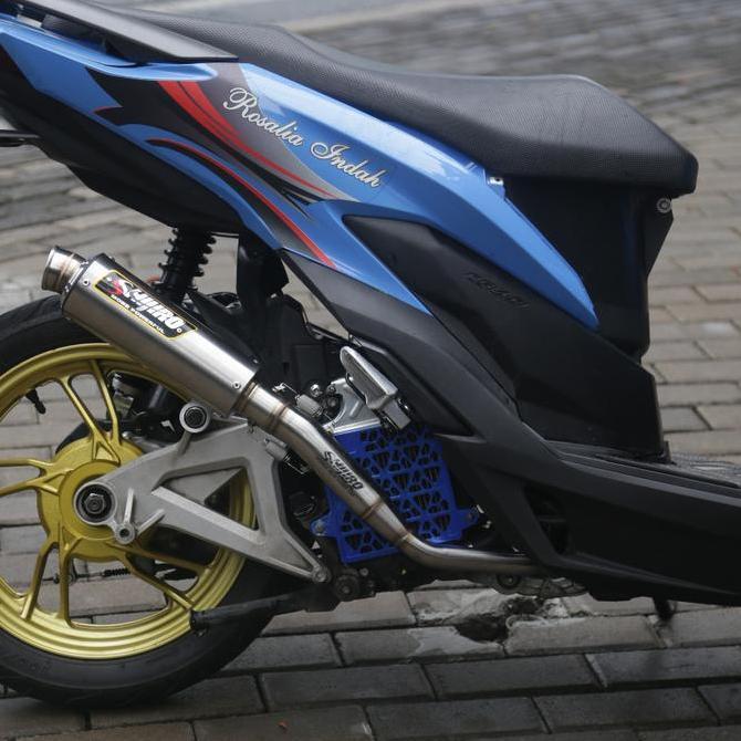 Kenalpot Shijiro Racing Tipe Cobra M3 Vario 150 Vario 125 Shijiro Original