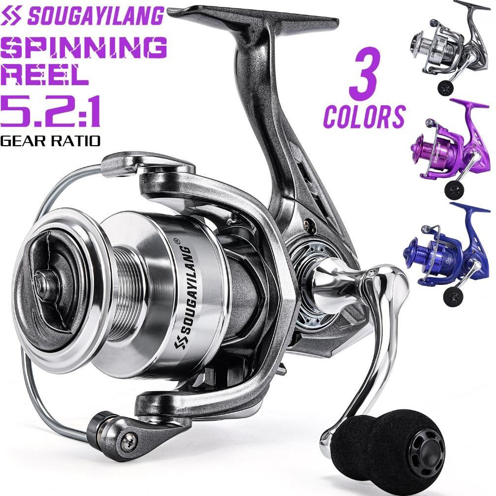 Sougayilang Reel Pancing 1000-4000 Rell Max Drag 10kg Spinning Reel Alloy spool Fishing Reel