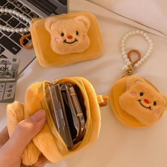 SNAMULA Boneka Tas/Dompet Koin Lucu Korea/Dompet Koin Berbentuk Beruang Yang Imut /Dompet Koin Kartu