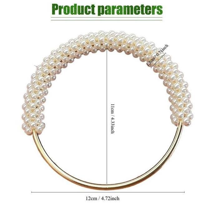 COCHONS Gagang Tas Besi Bulat / Pegangan Tas Mutiara Handle Aksesoris Tas Wanita