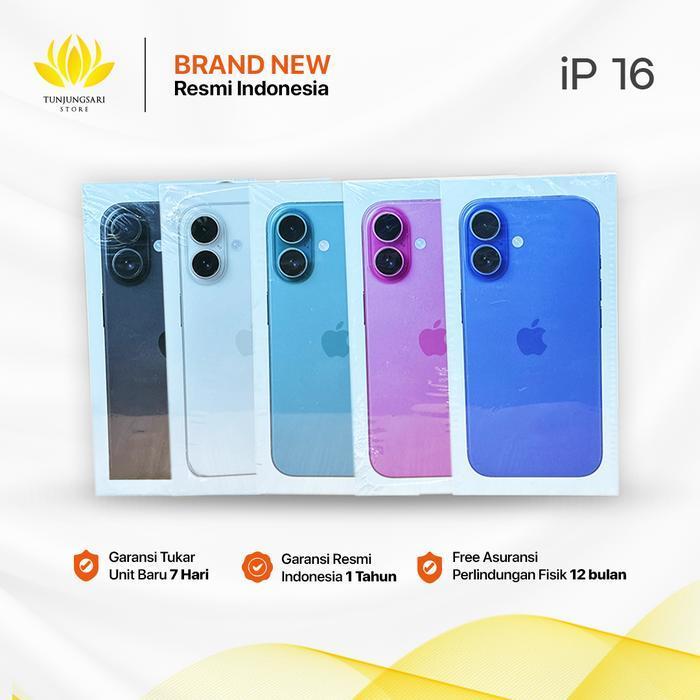 [CO RBS]-APPLE IPHONE 16 128GB 256GB BRAND NEW GARANSI RESMI INDONESIA IBOX DIGIMAP GDN ORIGINAL DAN