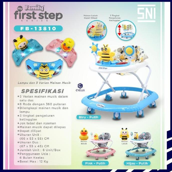 Baby Walker First Step Family Kereta Bayi Perempuan laki Family 13810