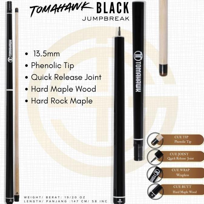 Stick Billiard Tomahawk Black - JumpBreak