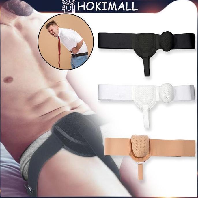 BLANCHENAM Sabuk Hernia Pria/Terapi Hernia Belt Pria /Sabuk Supporter Hernia