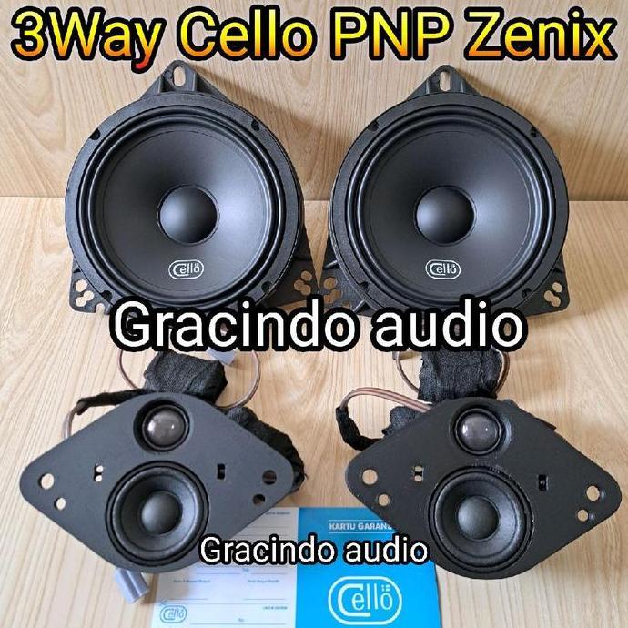 Promo Speaker Cello 3way Plug N Play Toyota Innova Zenix Original Cello Diskon
