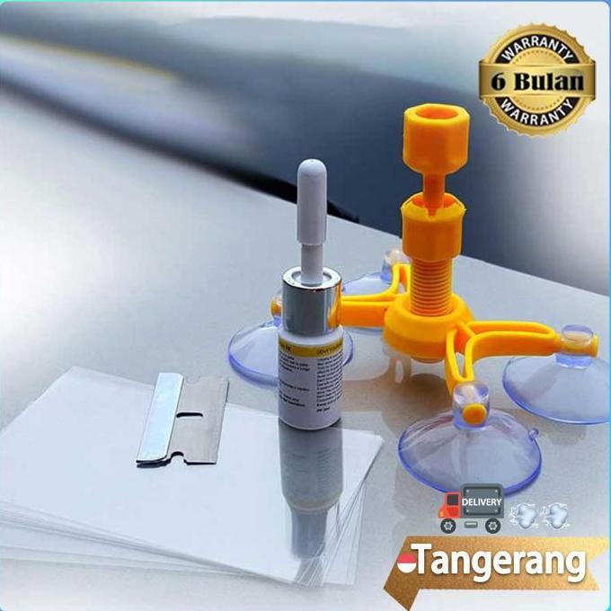 AVG Wiendshield Glass Repair Kit / Lem Kaca Mobil Retak / Lem Kacamata Retak Car Crack Lem Kacamata 