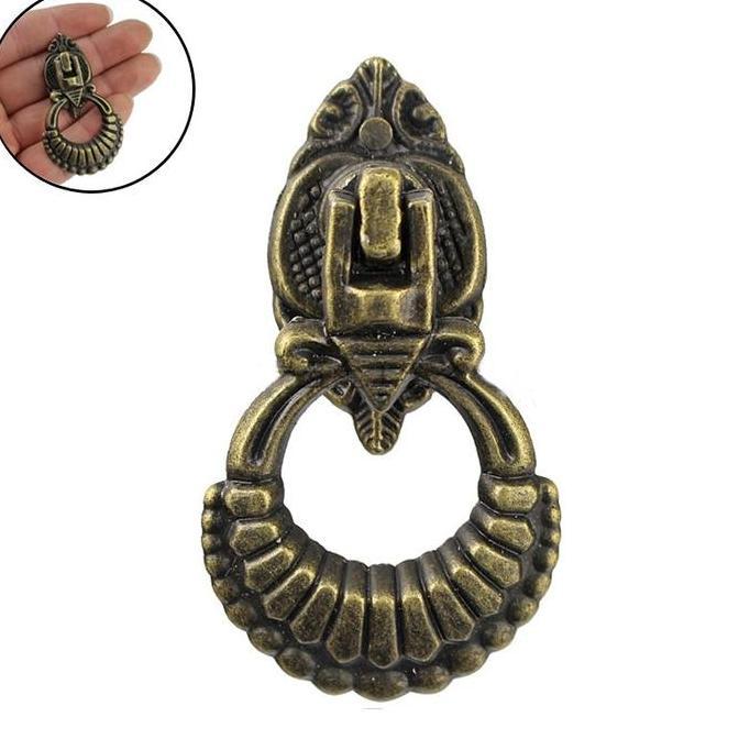 BLANCHENAM Tarikan Knob Laci Lemari Antik Klasik/Handle Tarikan Laci / Pintu Lemari Brass Cincin Vin