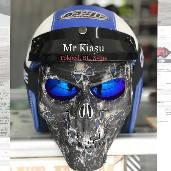 goggle mask ALIEN tengkorak SKULL ghost rider OSBE SNAIL Pesta topeng