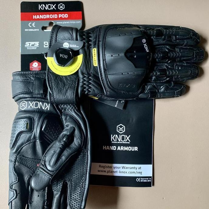 Knox Handroid Pod MK4 Motorcycles Protective BOA System Gloves