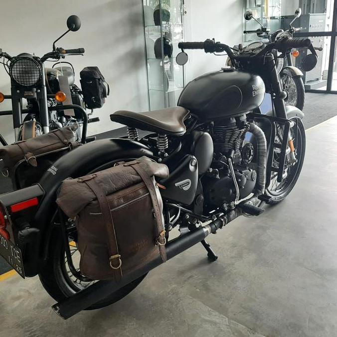 tas royal enfield rolltop leather