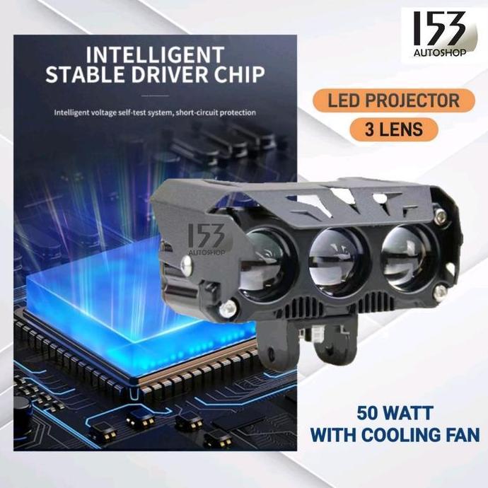 LED Projie Laser 3 Mata 2 Warna