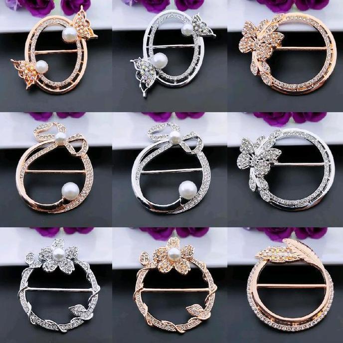Ring gesper | Gesper hijab | Gesper kain Muslim Kerudung Wanita Panjang Peniti
