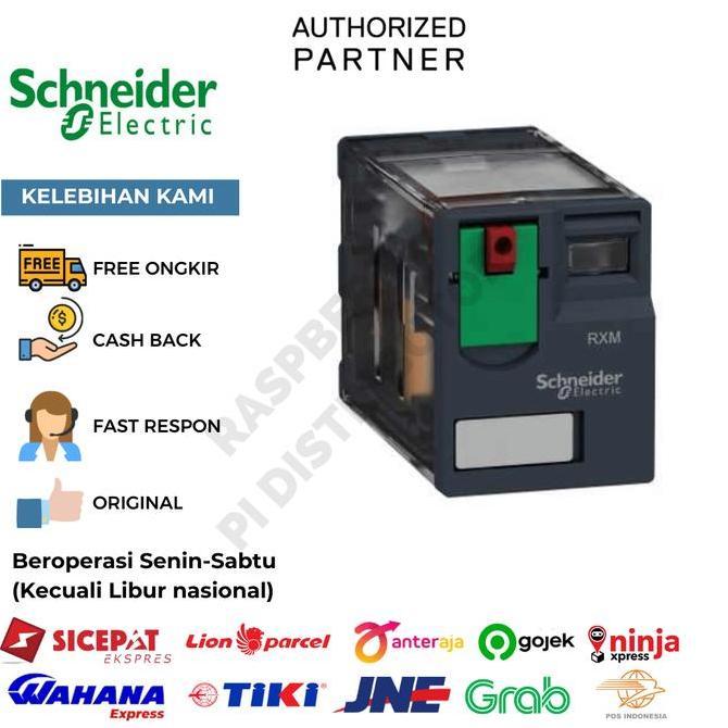 SCHNEIDER RXM4AB2JD RELAY ZELIO RXM 4 C/O 12 V DC 6 A W/ LED PROMO