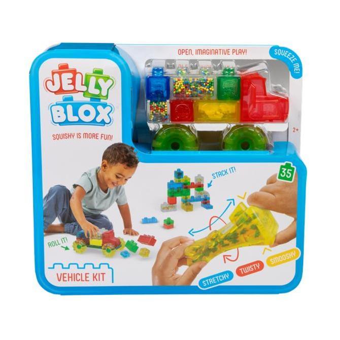 JY Jelly Blox Vehicle Kit - Mainan Balok Susun untuk Balita & Prasekolah
