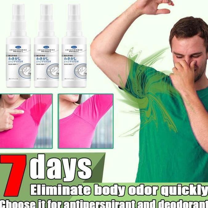 Antiperspirant ketiak Penghilang bau ketiak Deodorant spray Bau badan hilang permanen Menghilangkan 