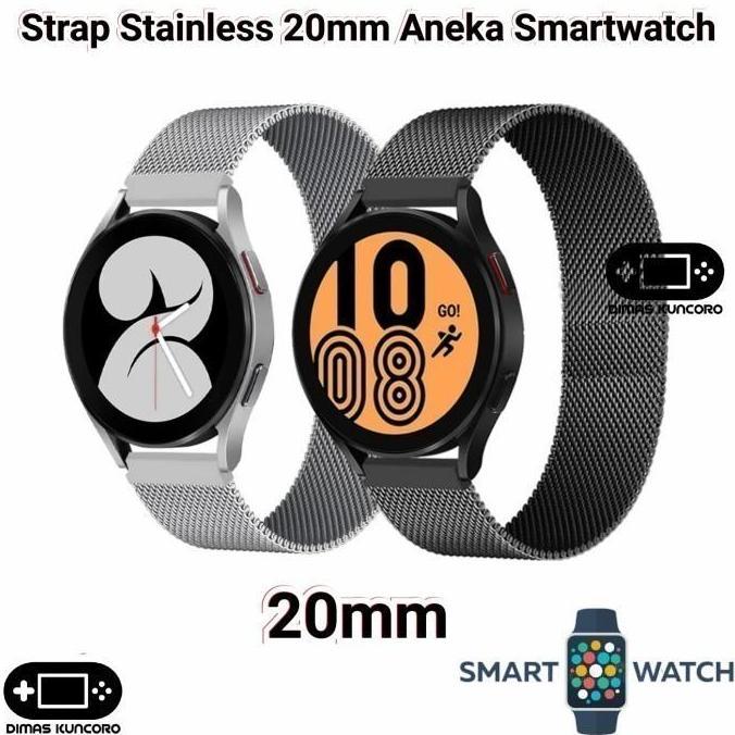 Strap Stainless 20mm tali jam tangan steel zeblaze ares gloryfit retro