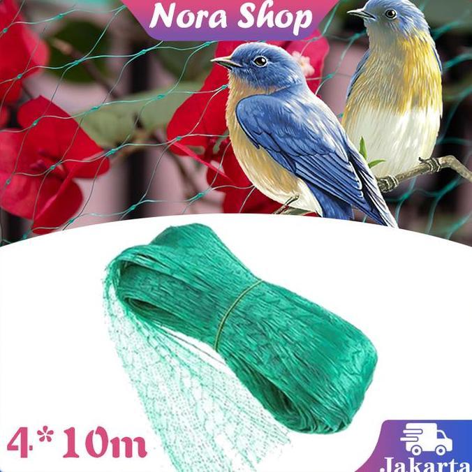 NAU Jaring Burung Emprit 4x10m Jaring Padi Sawah Jaring Anti Burung Jaring Tanaman Multifungsi