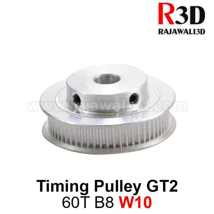 Gt2 Timing Pulley 60 Teeth Bore 8Mm Belt 10Mm